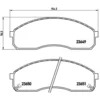 Image de 4 plaquettes de frein brembo p 30 012