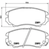 Image de 4 plaquettes de frein brembo p 30 018