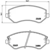 Image de 4 plaquettes de frein brembo p 37 007