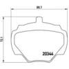 Image de 4 plaquettes de frein brembo p 44 001