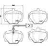 Image de 4 plaquettes de frein brembo p 44 003