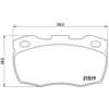 Image de 4 plaquettes de frein brembo p 44 005