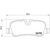 Image de 4 plaquettes de frein brembo p 44 013