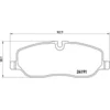 Image de 4 plaquettes de frein brembo p 44 014