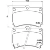 Image de 4 plaquettes de frein brembo p 49 016