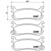 Image de 4 plaquettes de frein brembo p 49 021