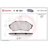Image de 4 plaquettes de frein brembo p 49 027