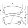 Image de 4 plaquettes de frein brembo p 49 032