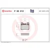 Image de 4 plaquettes de frein brembo p 50 012