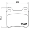Image de 4 plaquettes de frein brembo p 50 013