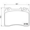 Image de 4 plaquettes de frein brembo p 50 022
