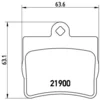 Image de 4 plaquettes de frein brembo p 50 024