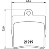 Image de 4 plaquettes de frein brembo p 50 025
