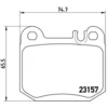 Image de 4 plaquettes de frein brembo p 50 043