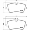 Image de 4 plaquettes de frein brembo p 50 046