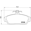 Image de 4 plaquettes de frein brembo p 52 015