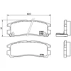 Image de 4 plaquettes de frein brembo p 54 012