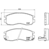 Image de 4 plaquettes de frein brembo p 54 014