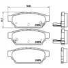 Image de 4 plaquettes de frein brembo p 54 016