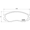 Image de 4 plaquettes de frein brembo p 54 020