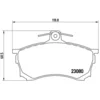 Image de 4 plaquettes de frein brembo p 54 021