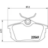 Image de 4 plaquettes de frein brembo p 54 023