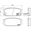 Image de 4 plaquettes de frein brembo p 54 025