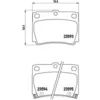 Image de 4 plaquettes de frein brembo p 54 026