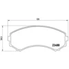 Image de 4 plaquettes de frein brembo p 54 029