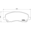Image de 4 plaquettes de frein brembo p 54 030