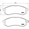 Image de 4 plaquettes de frein brembo p 54 033