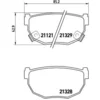 Image de 4 plaquettes de frein brembo p 56 010