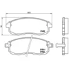 Image de 4 plaquettes de frein brembo p 56 021