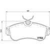 Image de 4 plaquettes de frein brembo p 56 022