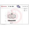 Image de 4 plaquettes de frein brembo p 56 024