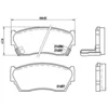 Image de 4 plaquettes de frein brembo p 56 027