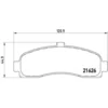 Image de 4 plaquettes de frein brembo p 56 031