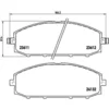 Image de 4 plaquettes de frein brembo p 56 041