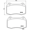 Image de 4 plaquettes de frein brembo p 56 047