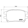 Image de 4 plaquettes de frein brembo p 56 050