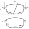 Image de 4 plaquettes de frein brembo p 56 051
