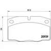 Image de 4 plaquettes de frein brembo p 59 005