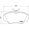 Image de 4 plaquettes de frein brembo p 59 016
