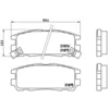 Image de 4 plaquettes de frein brembo p 59 021