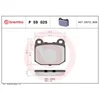 Image de 4 plaquettes de frein brembo p 59 025