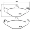 Image de 4 plaquettes de frein brembo p 59 026