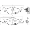 Image de 4 plaquettes de frein brembo p 59 030