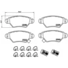 Image de 4 plaquettes de frein brembo p 59 031