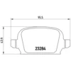 Image de 4 plaquettes de frein brembo p 59 037