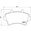 Image de 4 plaquettes de frein brembo p 59 039